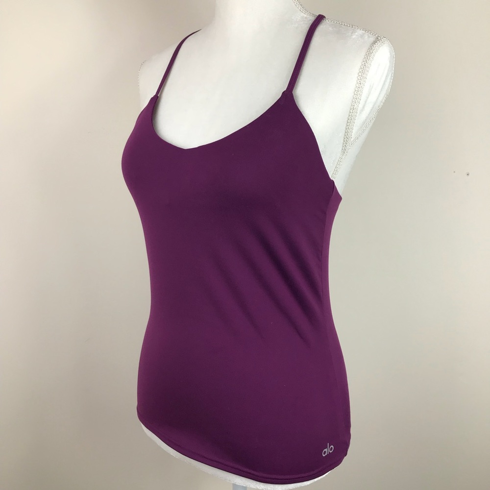 Alo Yoga Link Up Shelf Bra Tank EUC